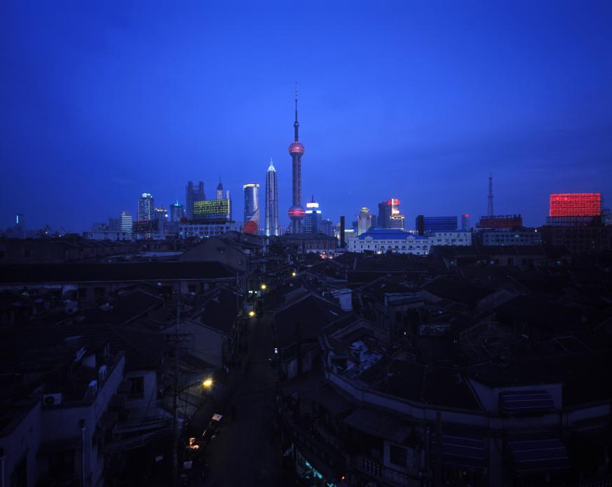 View of Pudong from Nanxun Lu, 2003