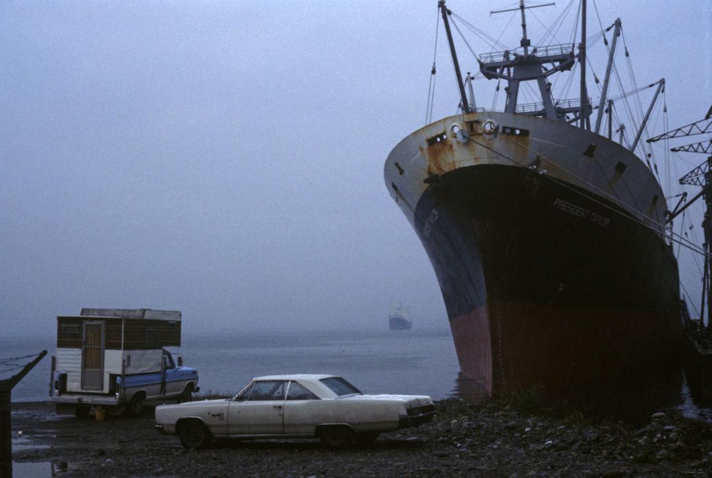 Waterfront (Cars and Ship), 1980