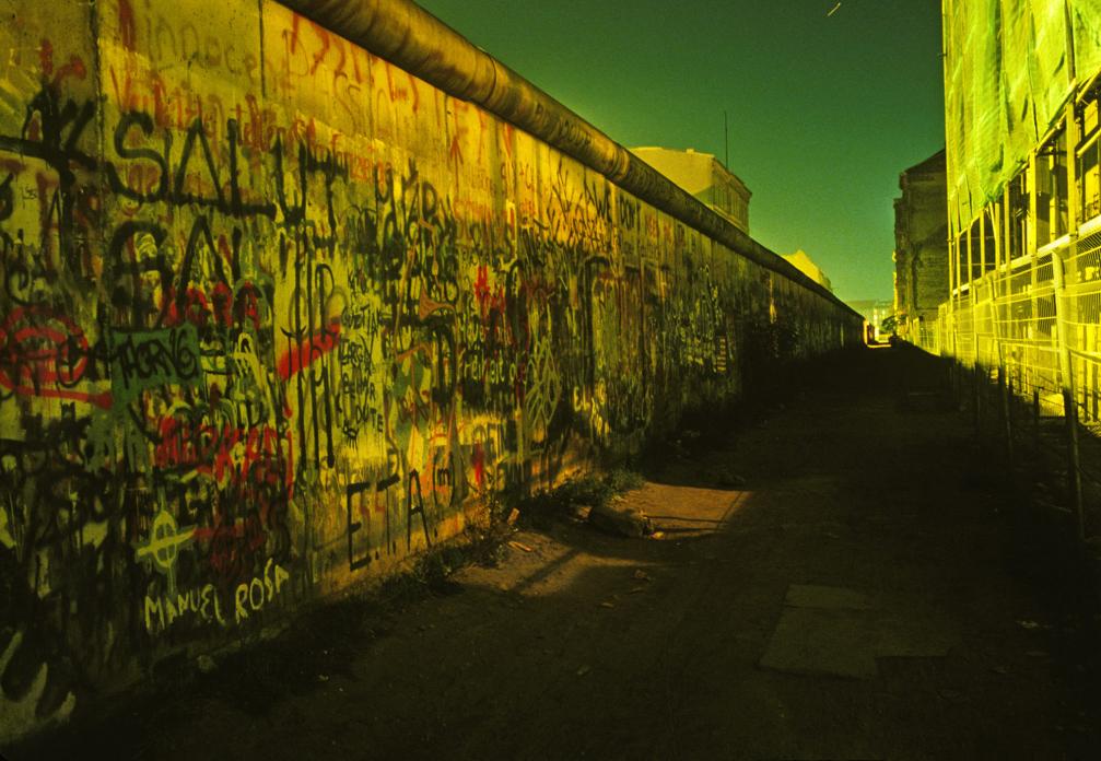 Berlin Wall (Dark Alley with Green Sky)