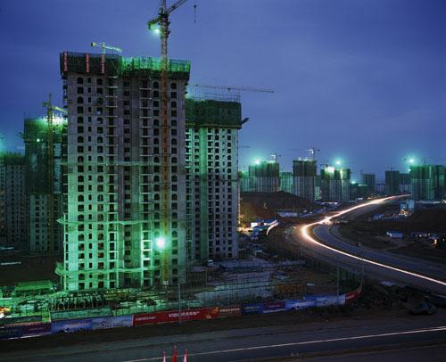 New high-rises, Ordos, Inner Mongolia. 'Can China Go Green?' National Geographic, June, 2011